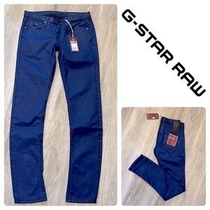 Brand new GSTAR RAW Midge Carter Skinny comfort coated jeans. W26 L32.